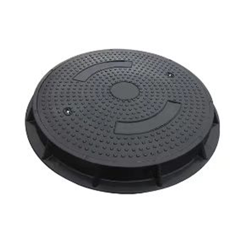 Anti-subsidence rectangular resin manhole cover
